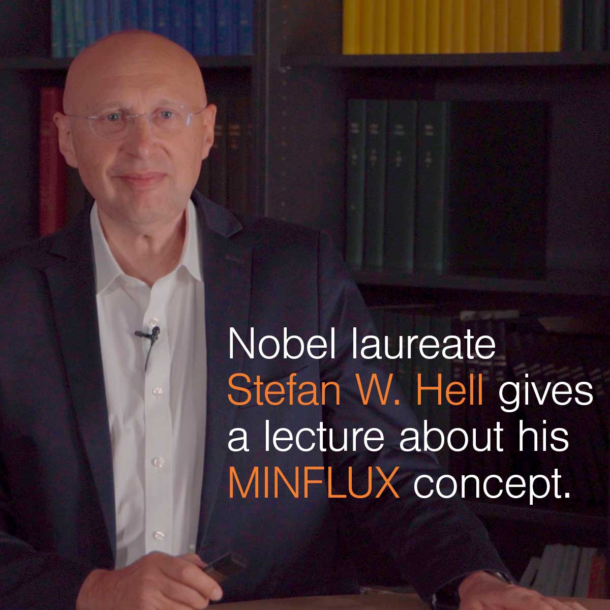Nobel laureate Stefan W. Hell gives a lecture on his MINFLUX concept.