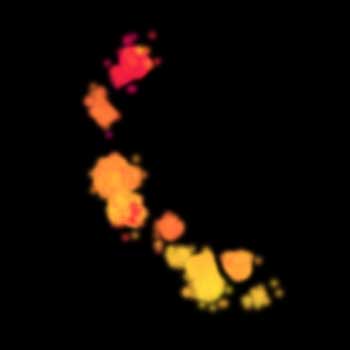 3D MINFLUX image of ribbon synapse, showing the distribution of RBP2 along the active zone