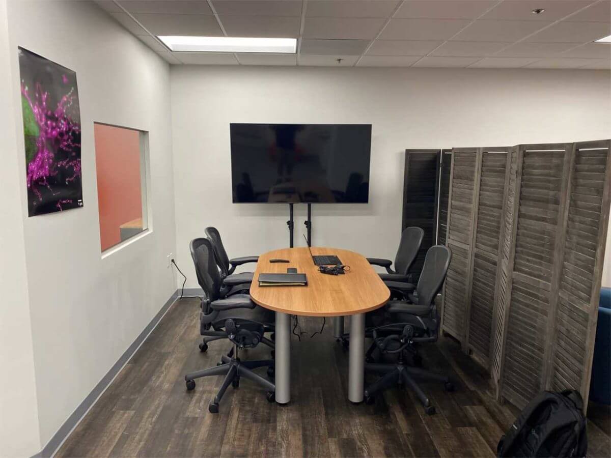 Conference space at abberior's office in Bethesda