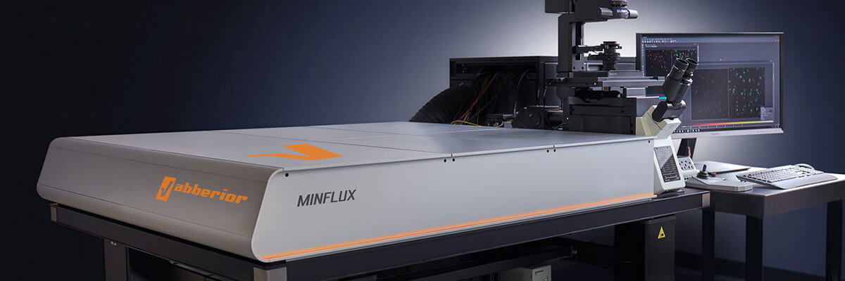 MINFLUX superresolution microscope