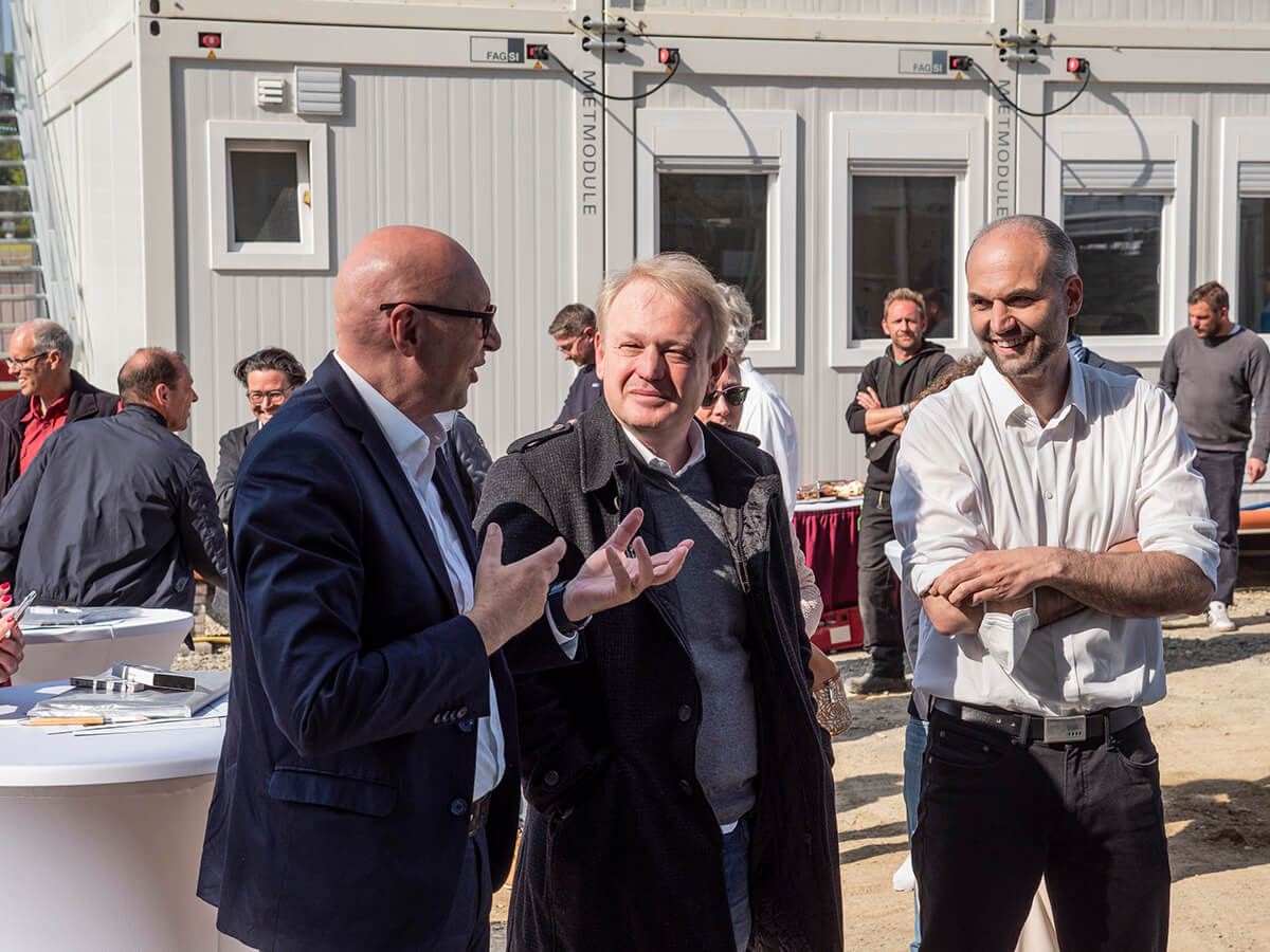 abberior co-founders Stefan W. Hell (Nobel prize laureate), Alexander Egner (Head of IFNANO), Gerlad Donnert (CEO)