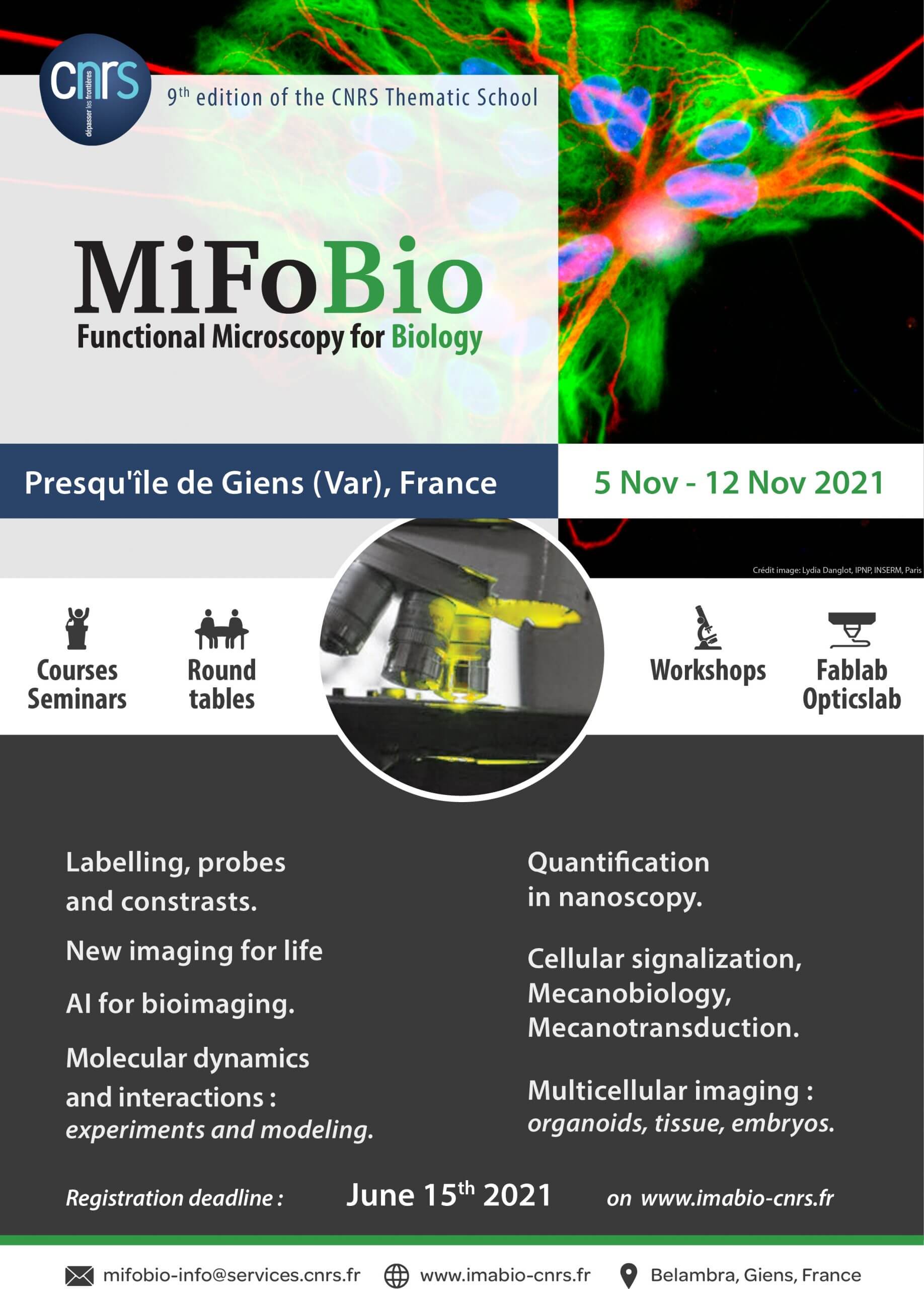 Join abberior at MiFoBio 2021 in Giens