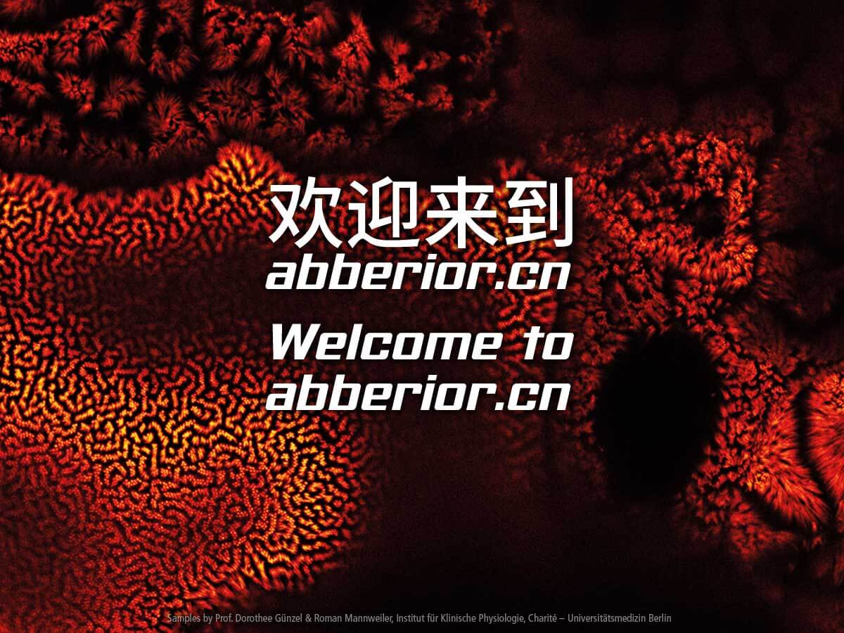 Welcome to abberior's custom chinese site
