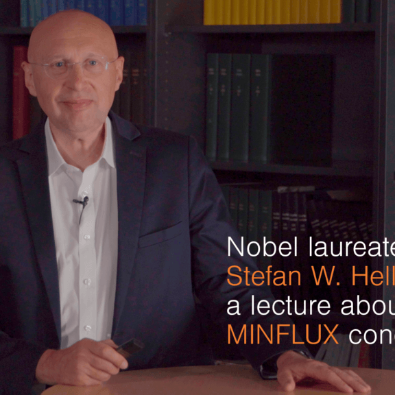 Nobel laureate Stefan W. Hell gives a lecture on his MINFLUX concept.