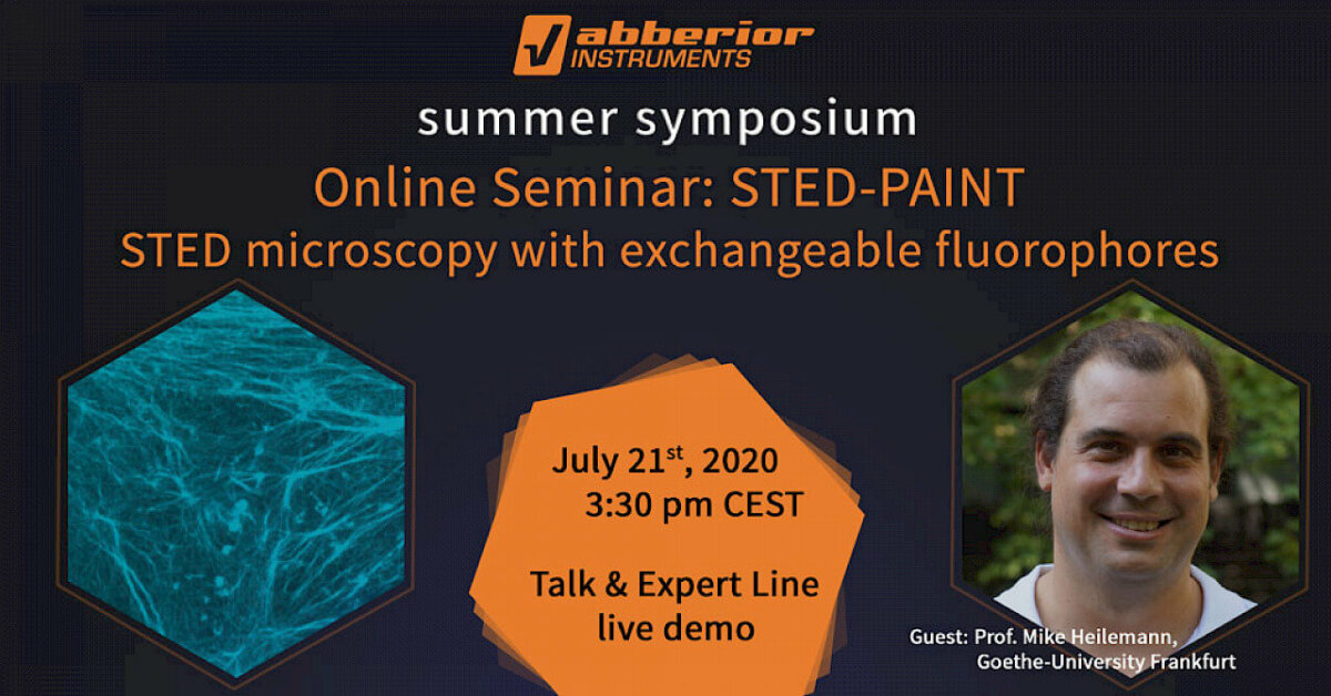 Join abberior's summer symposium on STED-PAINT