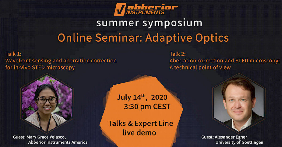 Join abberior's summer symposium on adaptive optics